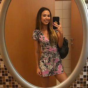 Zara Palm Tree Wrap Dress